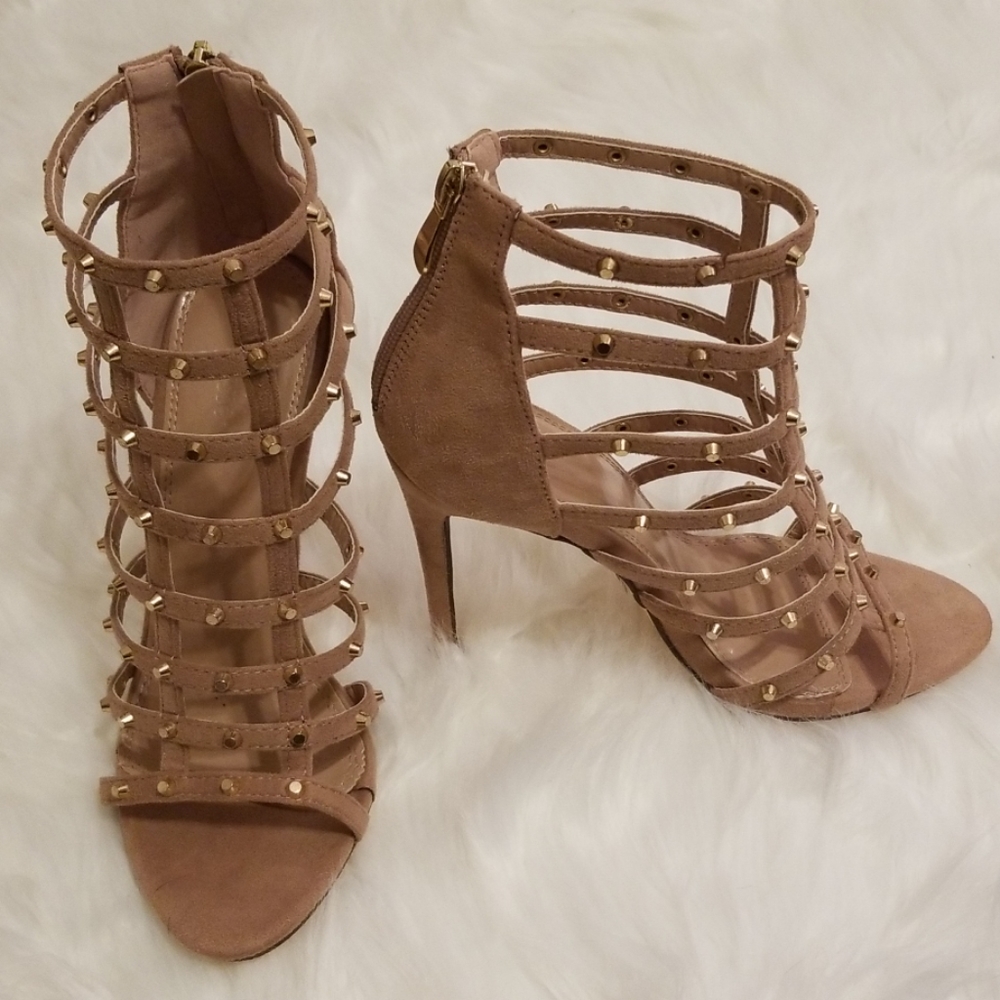 Studded gladiator heels
